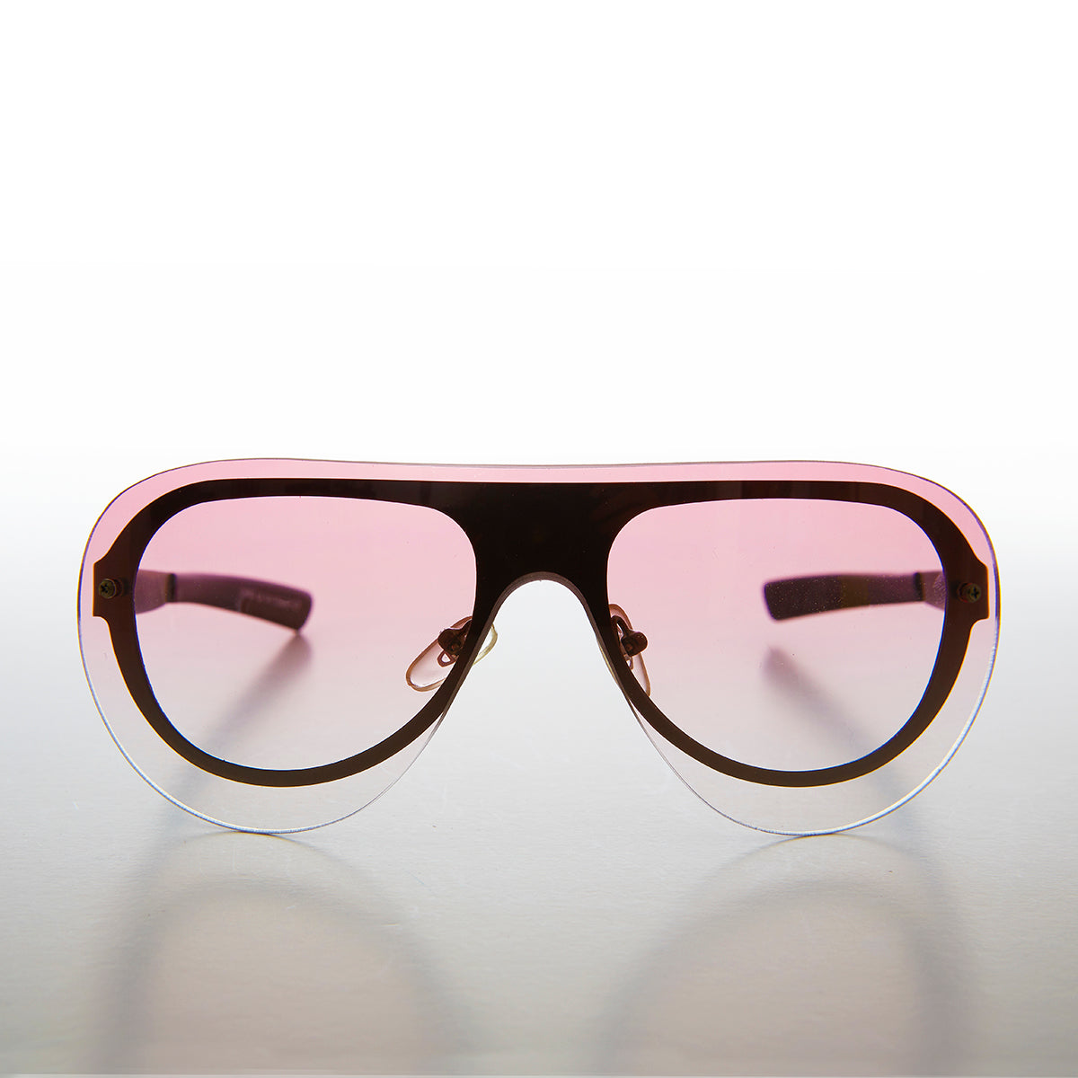 Rimless Aviator with Color Lenses- Devo