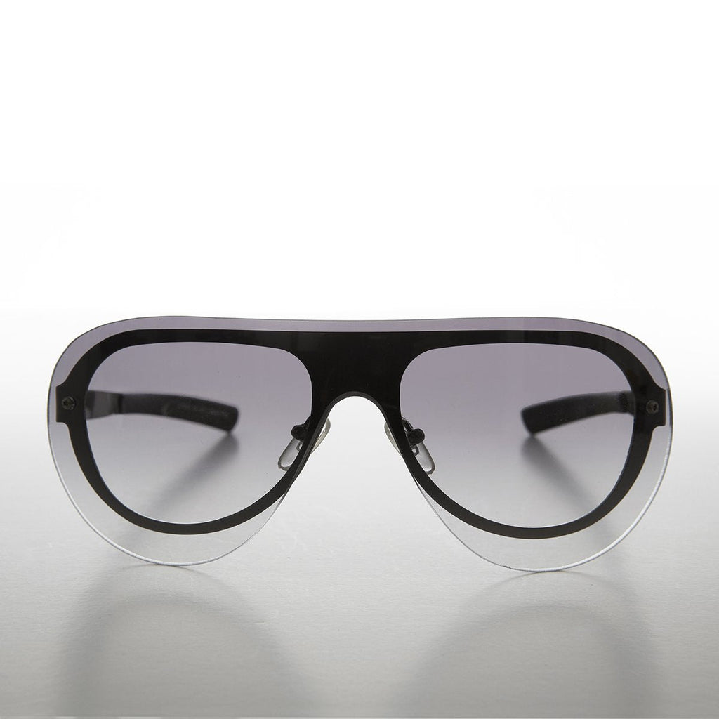 Rimless Aviator with Color Lenses- Devo