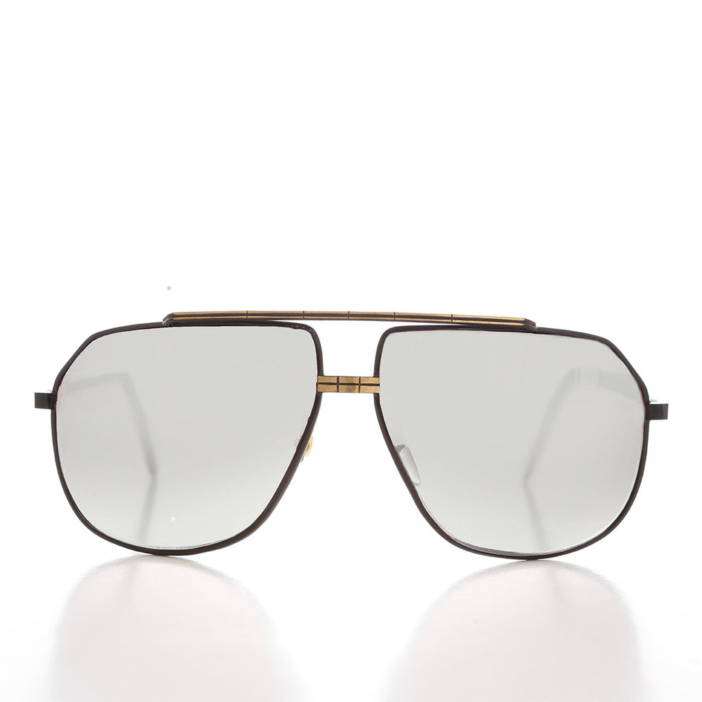 Large Square 80s Aviator Sunglasses - Gibbons