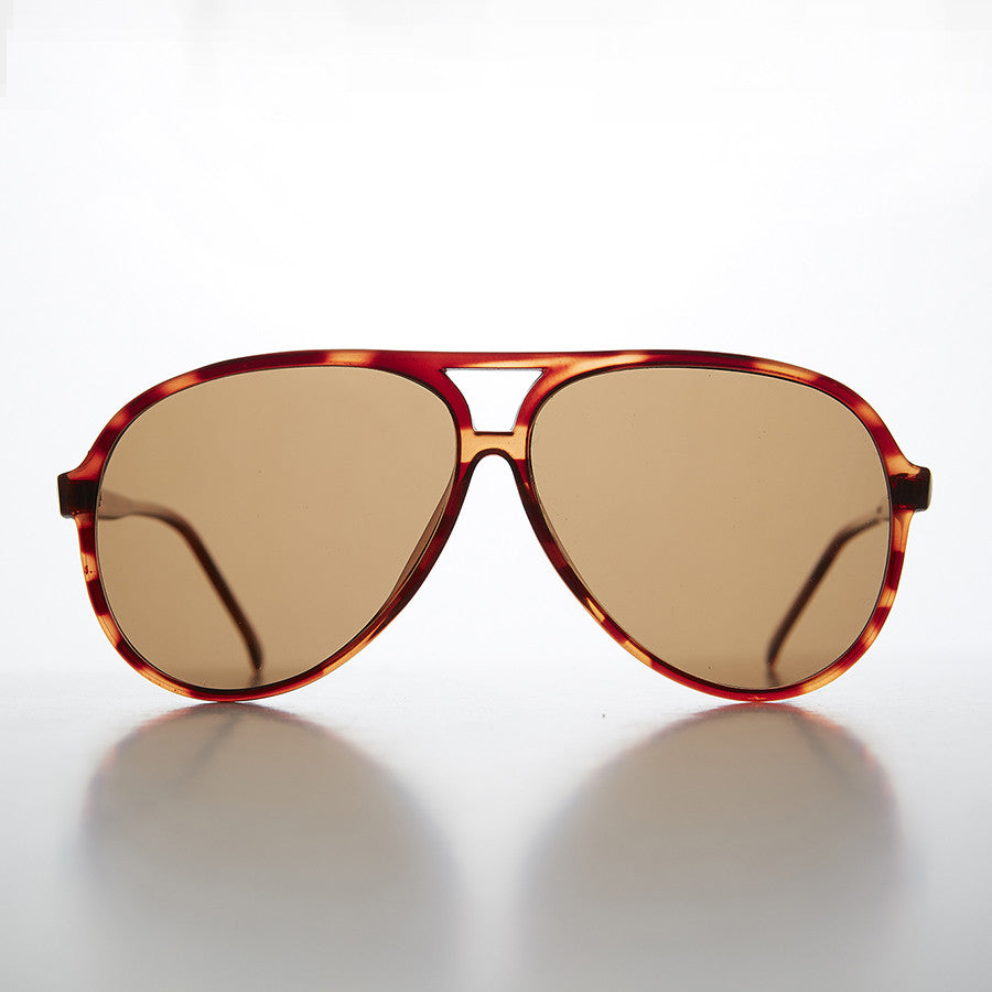 Polarized Glass Lens Aviator Vintage Sunglasses - Hama