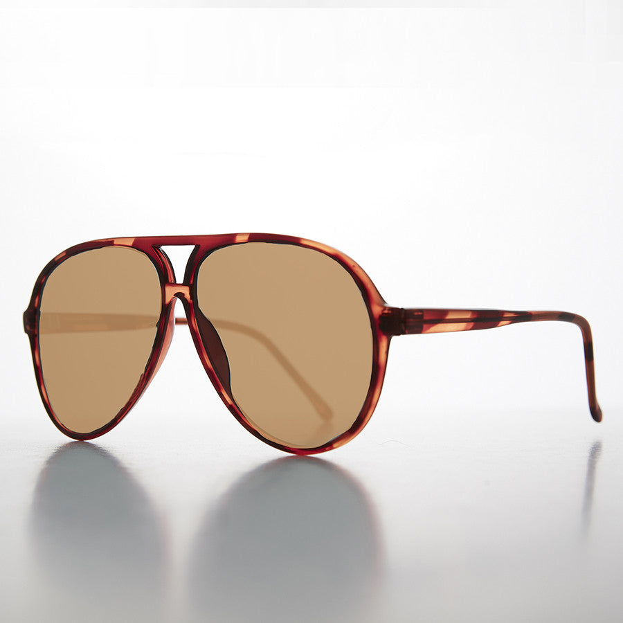 Polarized Glass Lens Aviator Vintage Sunglasses - Hama