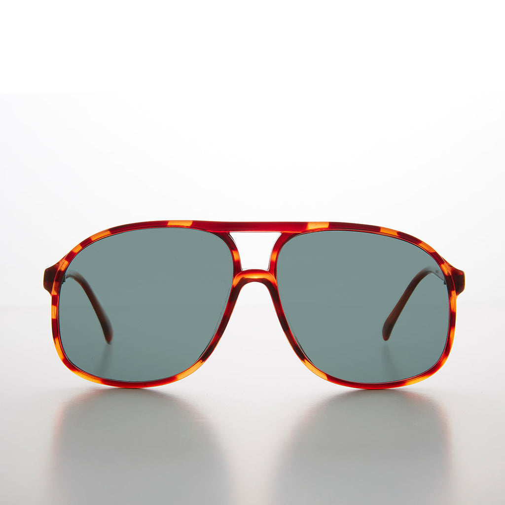 Large Square Polarized 80s Aviator Sunglass - Kyoto