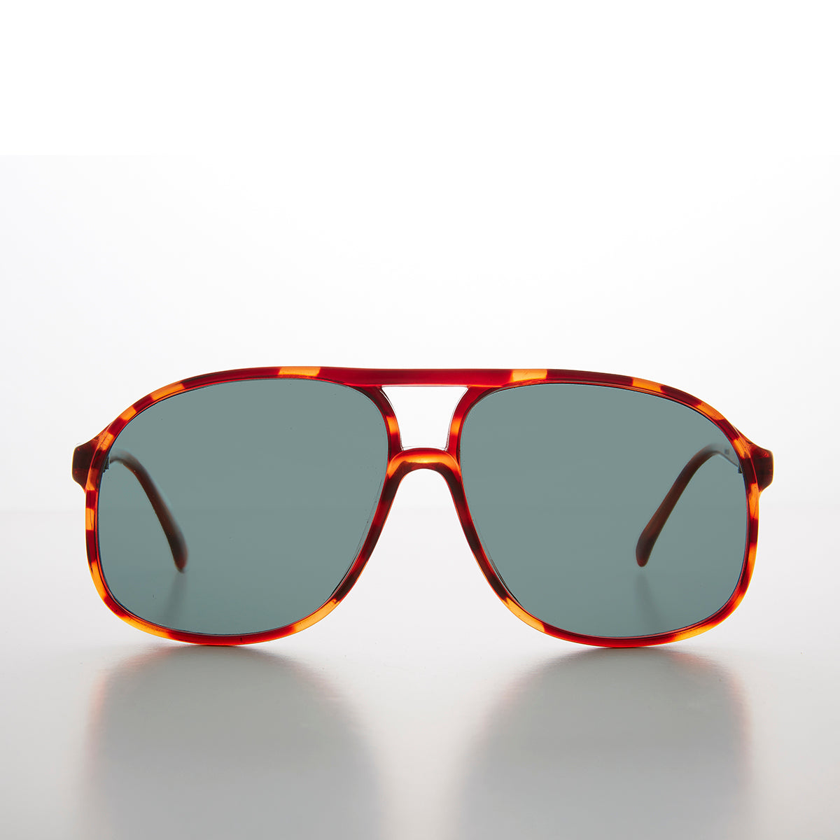 Large Square Polarized 80s Aviator Sunglass - Kyoto