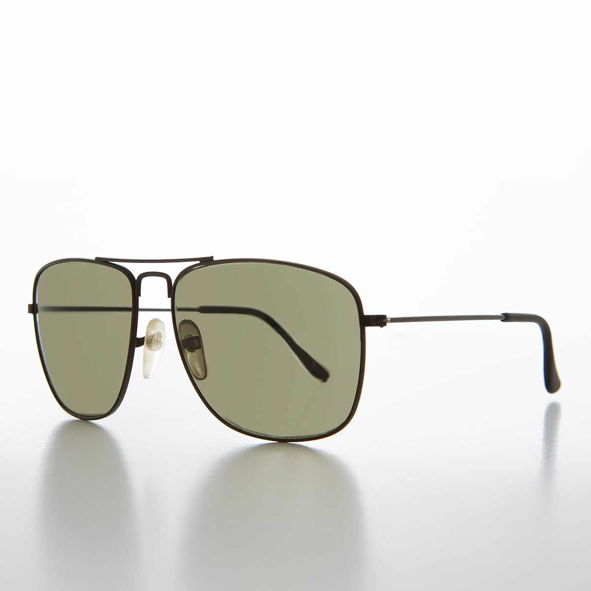 Square 58mm Metal Aviator Sunglasses - Santos